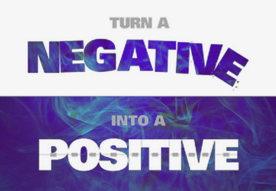 negative into positive